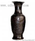 龙瓶2号-黑陶工艺制作工艺-黑陶价格